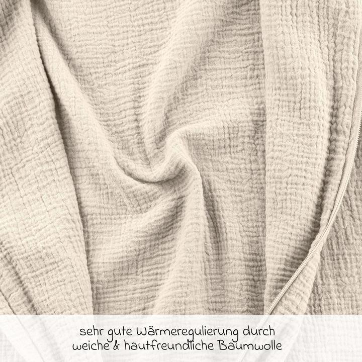 Image du produit La Loona LaLoona Schlafsäcke Sommer-Schlafsack Musselin / Mull - Beige (70 cm, 0,5 TOG, Été)