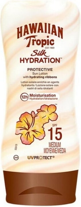 Hawaiian Tropic Idratazione della seta (Crema solare, SPF 15, 180 ml, 222 g)