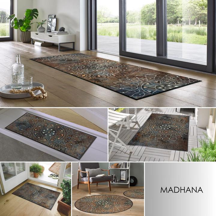 Immagine prodotto Wash + Dry Fussmatte waschbar Madhana 60 x 85 cm rutschfest, pflegeleicht (60 x 85 cm)