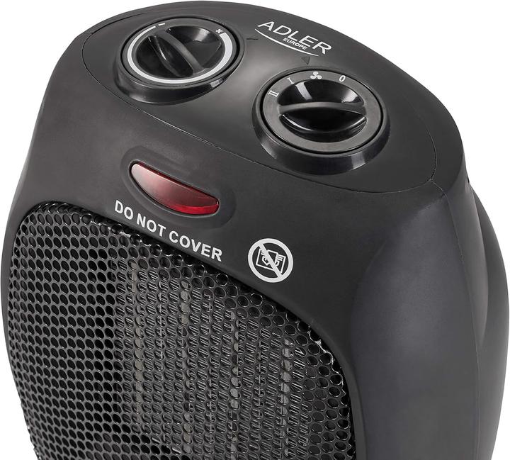 Actual product image Adler AD 7702 Indoor Stainless Steel Electric Space Heater Fan (1500 W)