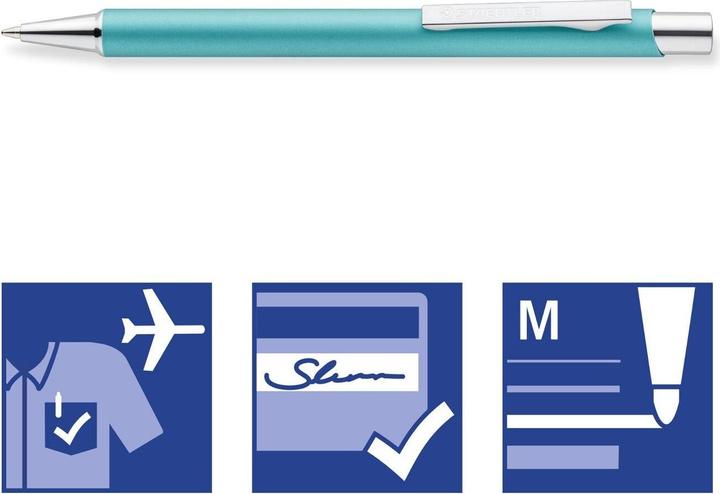 Actual product image Staedtler retractable biros elance 421 45, pacific blue (Pacific blue, 1 x)