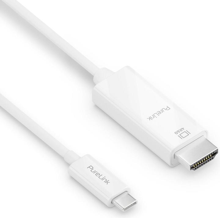 Produktbild Purelink Kabel IS2200-020 USB Type-C - HDMI, 2 m, Weiss (2 m, USB Typ C, 2.0)