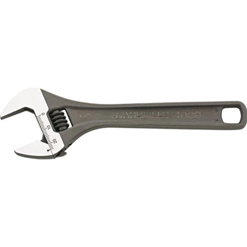Stahlwille, Schraubenschlüssel, Rollgabelschlüssel 4026 max. 24 mm Länge 159 mm mit Einstellskala (24 mm)