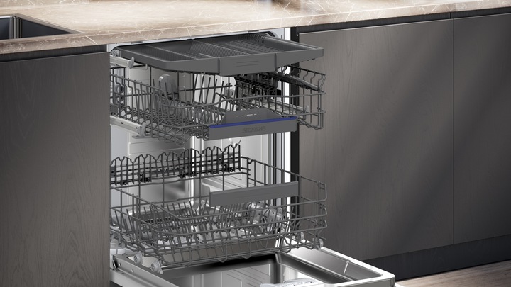 Produktbild Siemens iQ300, Unterbau-Geschirrspüler, 60 cm, Gebürsteter Stahl, SN43ES22CE