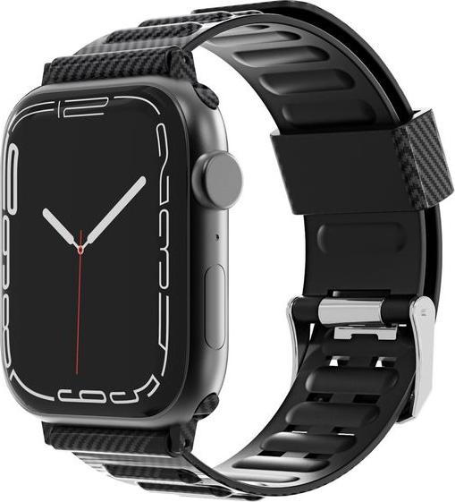 Produktbild MU Style Carbon Look Series TPU Kunststoff Armband (41 mm, 38 mm, 40 mm, TPU Plastik)