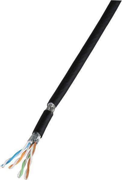 EFB Elektronik EFB Cat.7 Flexkabel S/FTP Pur/Gummi RAL9005 100m schwarz (S/FTP, CAT7, 100 m)