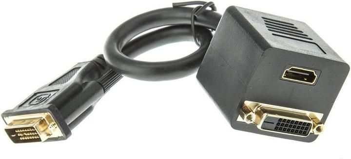 RS PRO Adaptateur audio AV mâle DVID - femelle DVI-D, HDMI (14.70 cm)