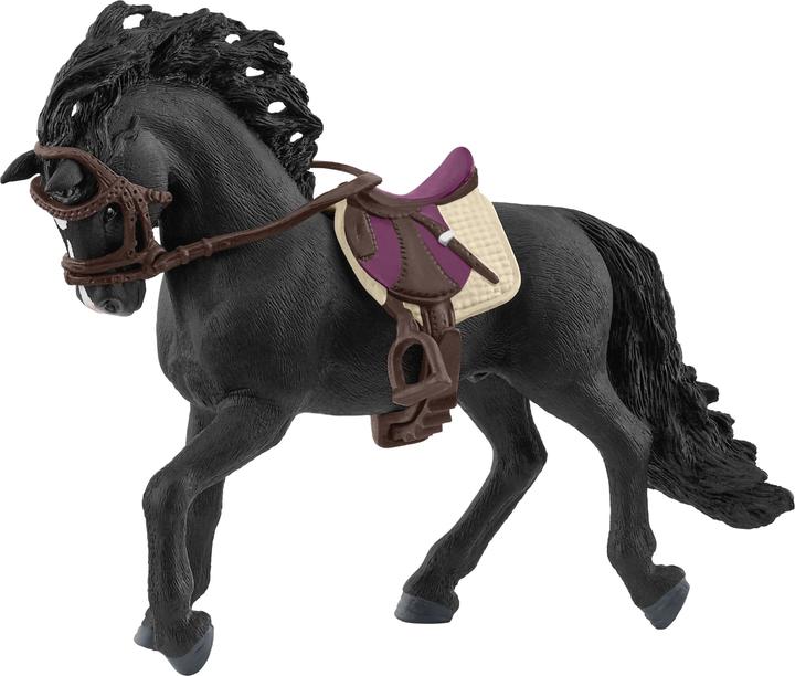 Actual product image Schleich Pura Raza Espanola stallion with saddle and bridle