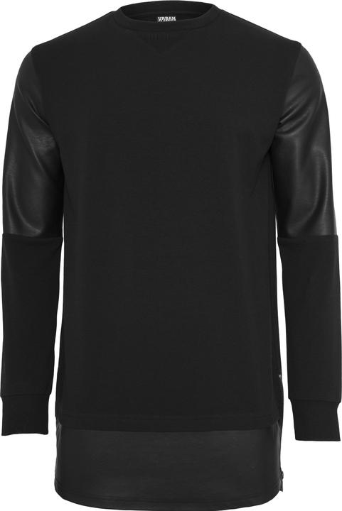 Produktbild Urban Classics Long Zipped Synthetic Leather Crewneck (M)