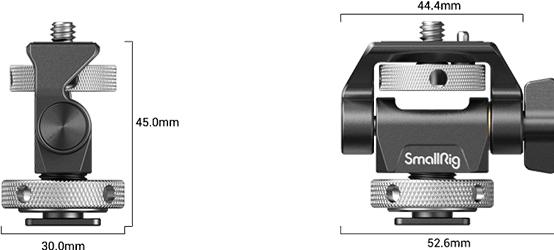 Productafbeelding SmallRig Draai- en kantelbare monitorbeugel met Cold Shoe Mount 2905 (Accessoires voor de monitor)
