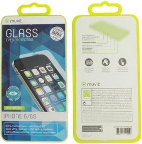 Actual product image Muvit FOR CHANGE VERRE TREMPE ANTI LUMIERE BLEUE: APPLE SE/8/7/6S/6 (1 pcs., Apple iPhone SE)