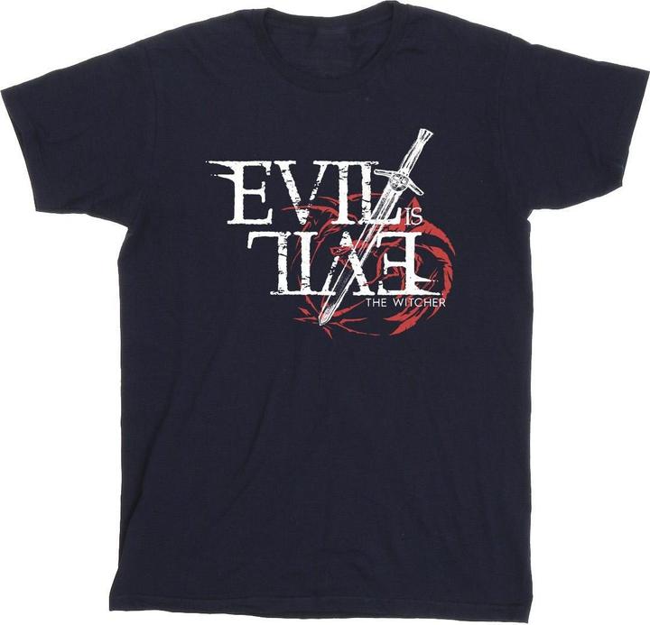 Immagine prodotto Netflix The Witcher Evil Is Evil Maglietta Uomo (M)