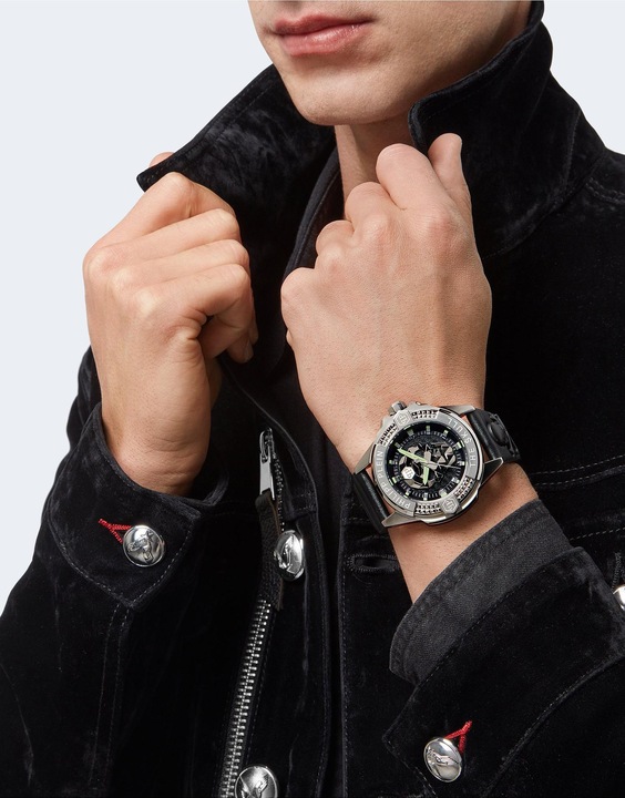 Immagine prodotto Philipp Plein PWAAA0321 The $kull Uomo 44mm 5ATM (Orologio da polso analogico, 44 mm)