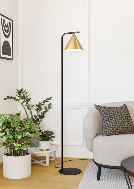 Produktbild EGLO Stehleuchte NARICES 1x E27 Schwarz/Messing (E27)