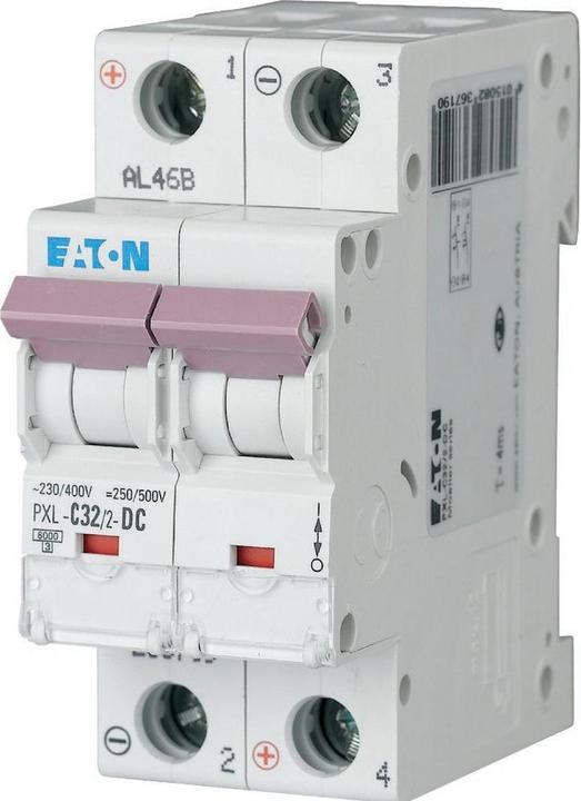 Produktbild Eaton MOE PXL-C32/2-DC LS-Schalter C-Char 32A, 2p, Allstrom