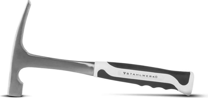 Actual product image Stahlwerk Bricklayer's hammer made of carbon steel Bricklayer's hammer with fibreglass handle (960 g)