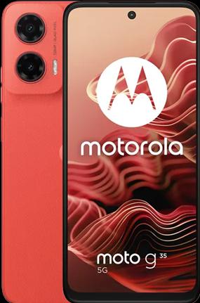 Image du produit Motorola Moto G35 (128 Go, Goyave rouge, 6.73", Double SIM, 5G)