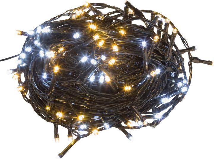 Productafbeelding Idena Lichtketting NewTec 200 LED warm wit en wit (27.90 m)