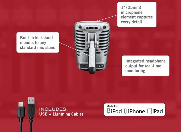 Actual product image Shure Motif MV51