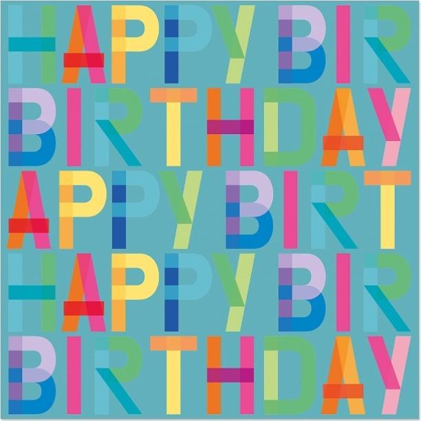 Artebene Servietten Happy Birthday petrol von (33 x 33 cm)