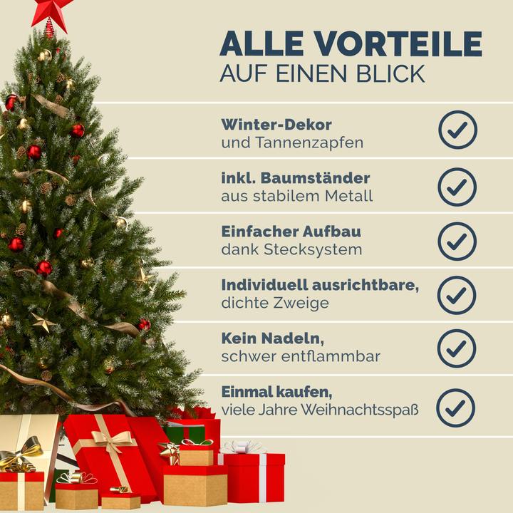 Actual product image Casaria Weihnachtsbaum (180 cm)