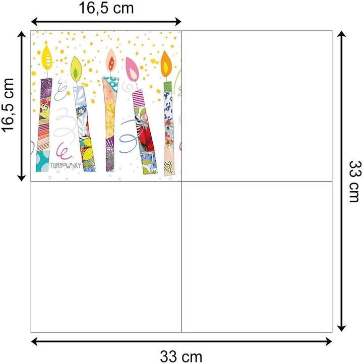 Produktbild ppd Papier (20 Stk., 33 x 33 cm)