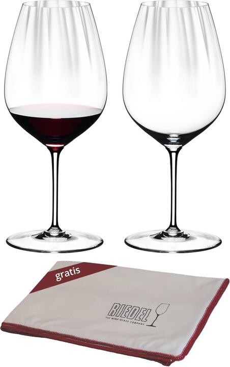 Actual product image Riedel Cabernet Merlot glasses including polishing cloth Performance (83.40 cl, 2 Glasses, Red wine glasses)