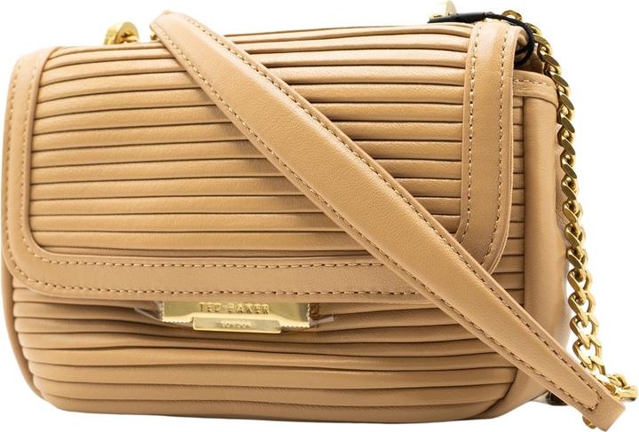 TED Baker Pyalily Plisse Xbody Bag Dames Crossbodytas - Kamel