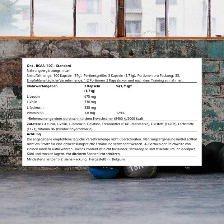 Actual product image QNT Bcaa (100 Piece, Capsules, 57 g)