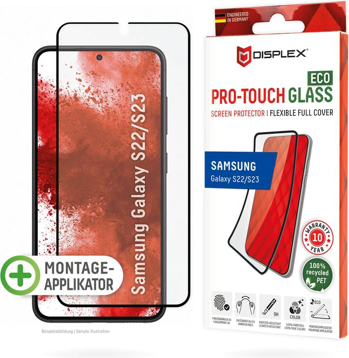 Produktbild Displex Pro Touch Eco Glass, Panzerglas (1 Stück, Samsung Galaxy S23+, Samsung Galaxy S22)