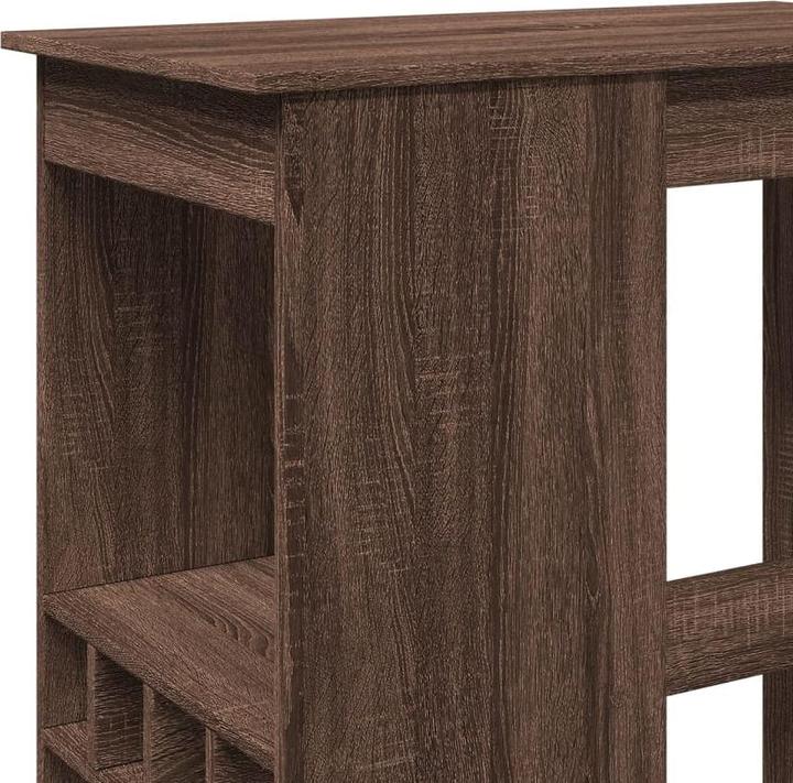 Image du produit VidaXL Table de bar avec étagère en chêne
