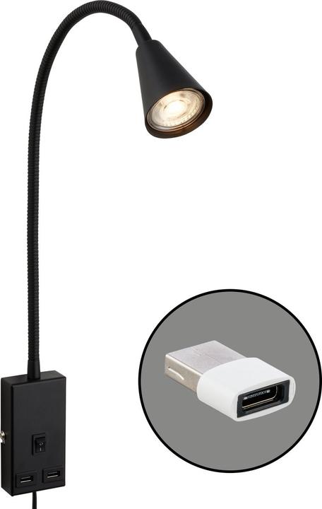 Briloner Comfort light, 1xGU10 / max. 9W excl., noir (GU10)