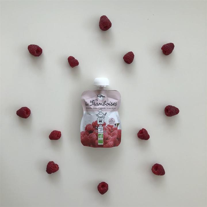 Actual product image Popote Squeeze Raspberry BIO (120 g)