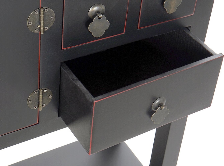 Produktbild DKD Home Decor Console Fir Black 95 x 24 x 79 cm MDF Wood