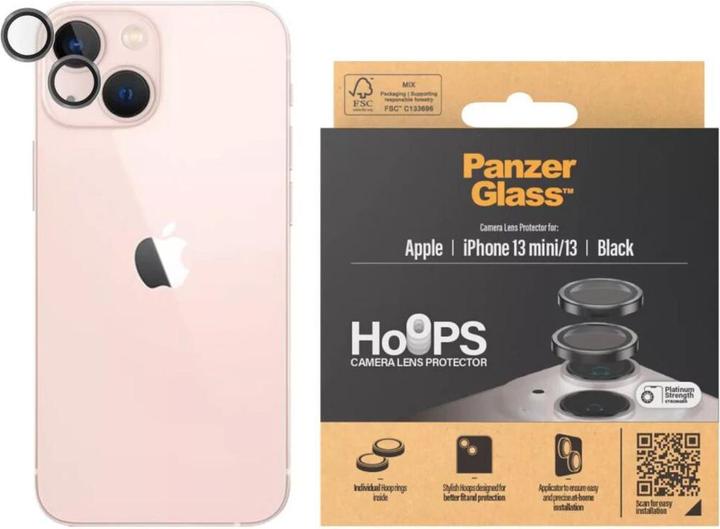 Produktbild PanzerGlass CP PP Rings for iPhone 13 mini/13 black (1 Stk., Apple iPhone 13, Apple iPhone 13 mini)