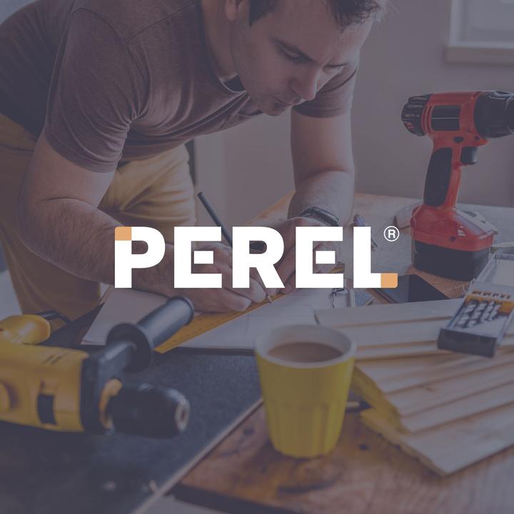 Actual product image Perel Tool box with rounded aluminum corners (1 Piece)