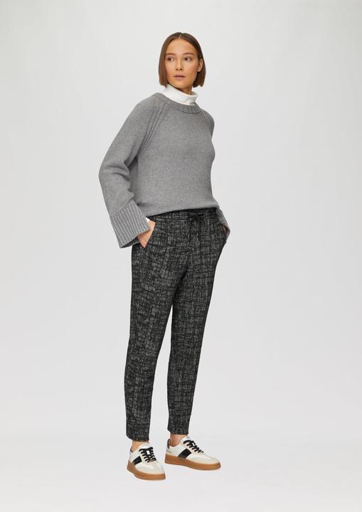 Produktbild S.Oliver Hose Strukturierte Jogpants mit elastischem Bund (34)