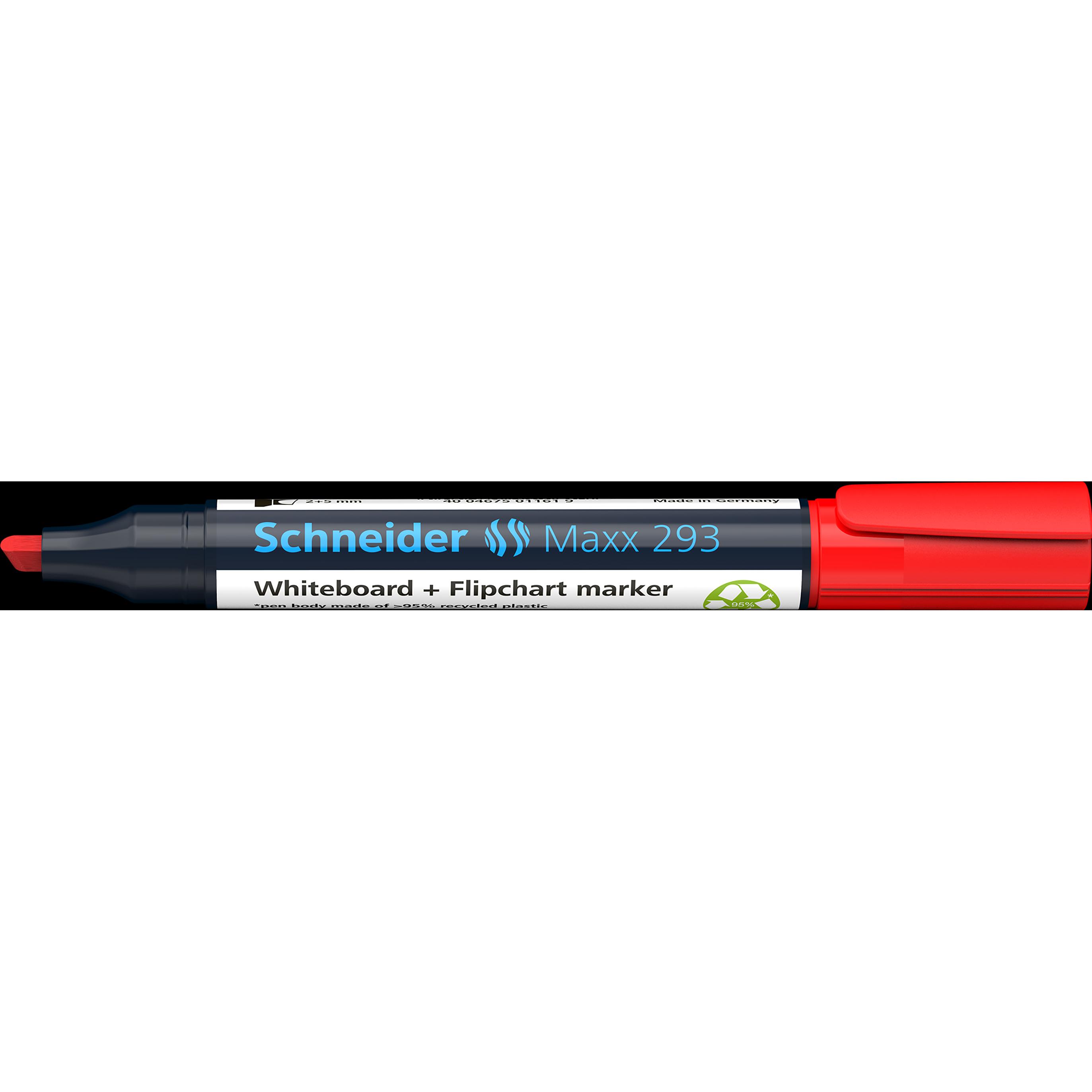 Schneider, Marker, Whiteboard-/Flipchartmarker Maxx 293 2-5mm rot Keilspitze (Rot, 2 mm, 1 x)