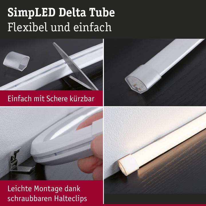Actual product image Paulmann SimpLED Stripe Set Delta Tube (Warm white, 500 cm, Indoor)
