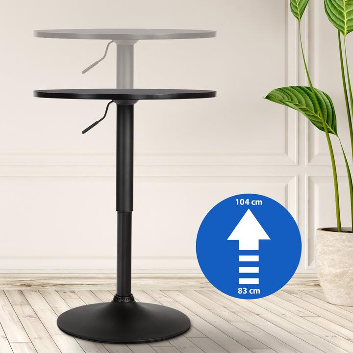 Image du produit CLP Table haute Lamoni, table de bistrot pour cuisine, bar & événements