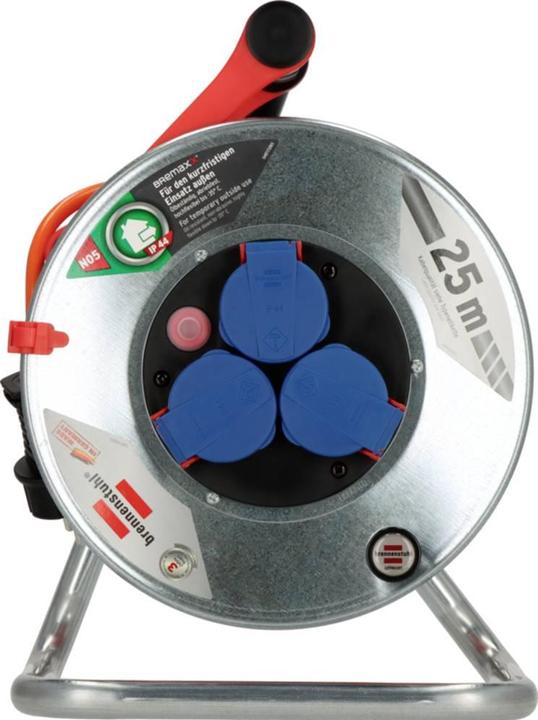 Produktbild Brennenstuhl 1198740 Kabeltrommel 25 m Orange Schutzkontakt-Stecker (25 m, 1.50 mm²)
