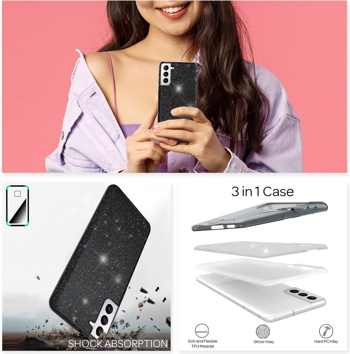 Actual product image Nalia Mobile phone cover (Samsung Galaxy S21)