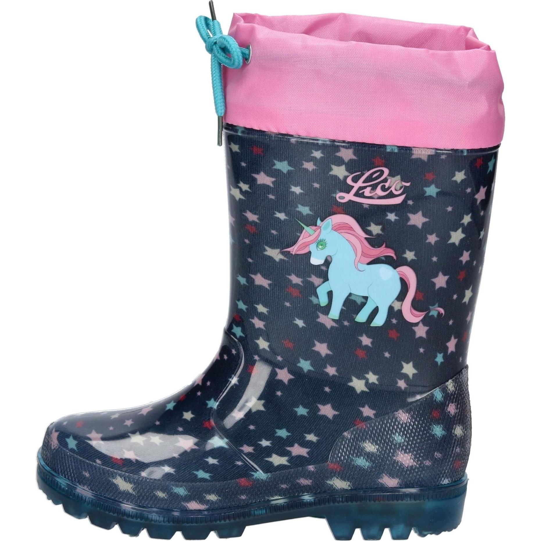 Lico, Mädchen, Gummistiefel, Powerlight W Blinky, Blau, (25)
