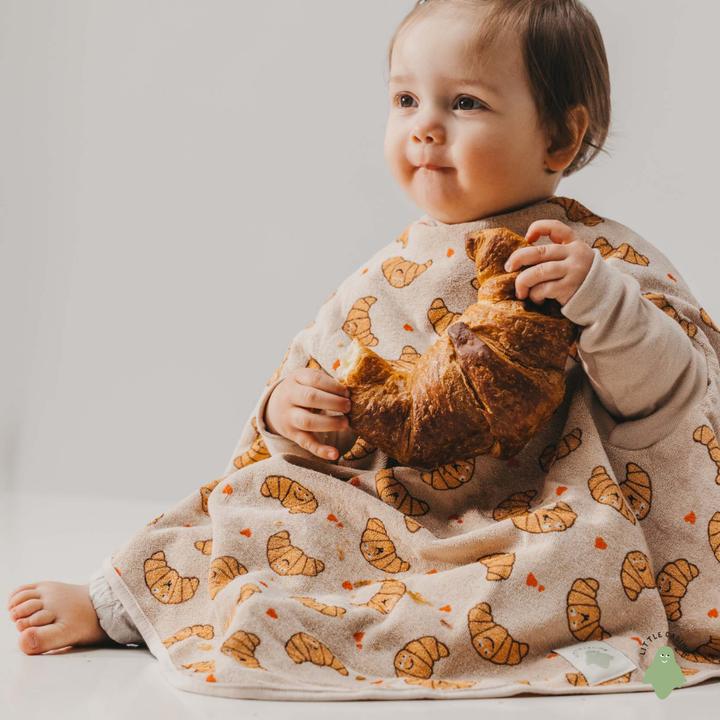 Produktbild Little Casimir Lätzchen mit Ärmeln – wasserdicht, saugfähig & verstellbar, für Babys 6M-4J (6 Monate)