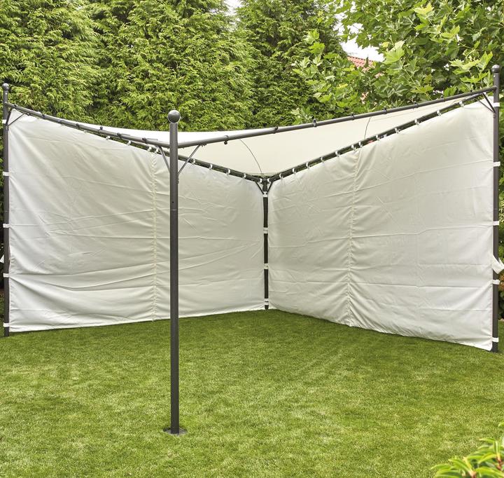 Productafbeelding Siena Garden Set zijpanelen voor tuinhuisje BERLINO 400x400 cm wit (390 cm, 46 cm)