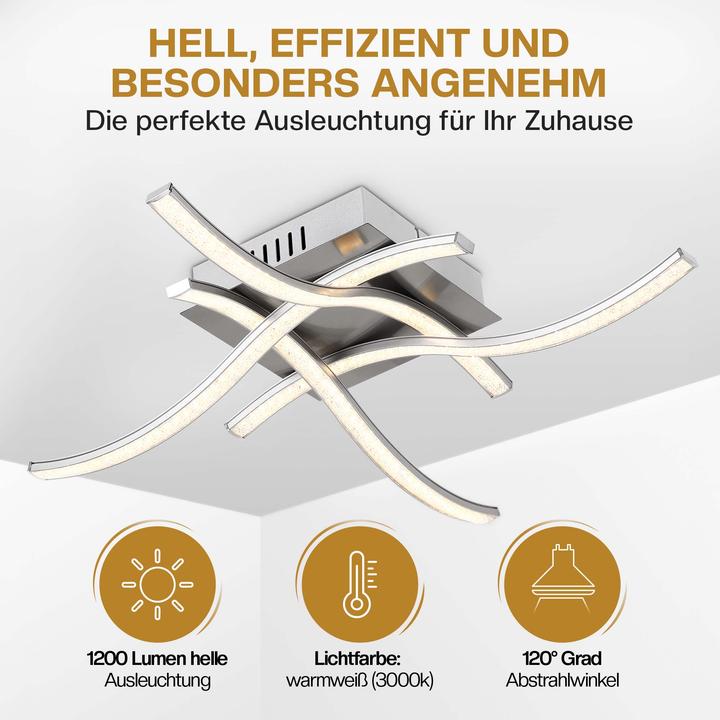 Produktbild Monzana LED Deckenleuchte Tigull (1200 lm)