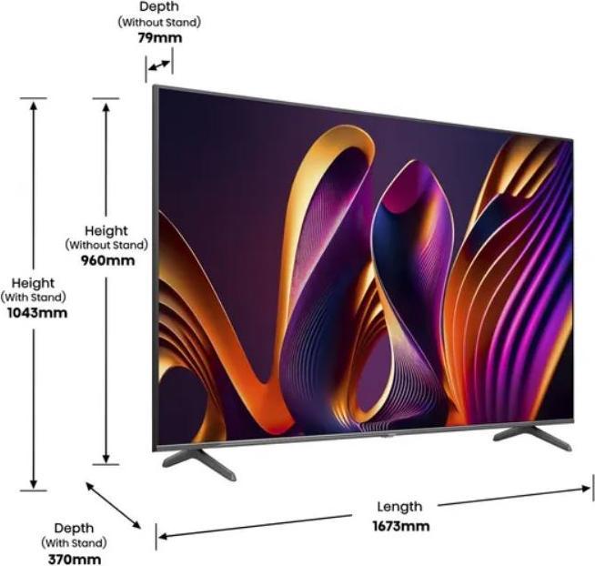 Image du produit Hisense TV 75E77Q PRO (75", QLED, DHU, 2025)