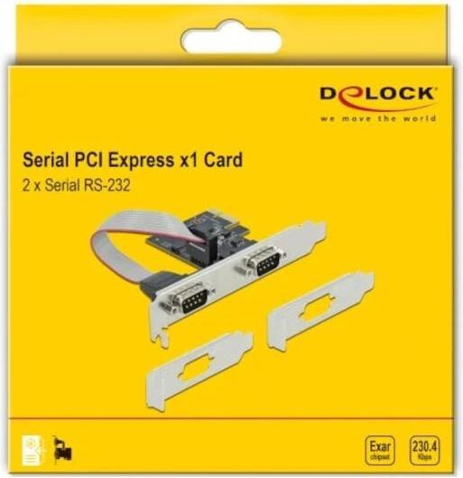 Actual product image Delock PCI Express card 90001 2x serial / RS-232