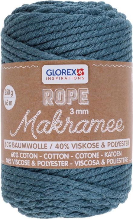 Image du produit Glorex Corde à macramé 3mm 250g torsadé (63 m)