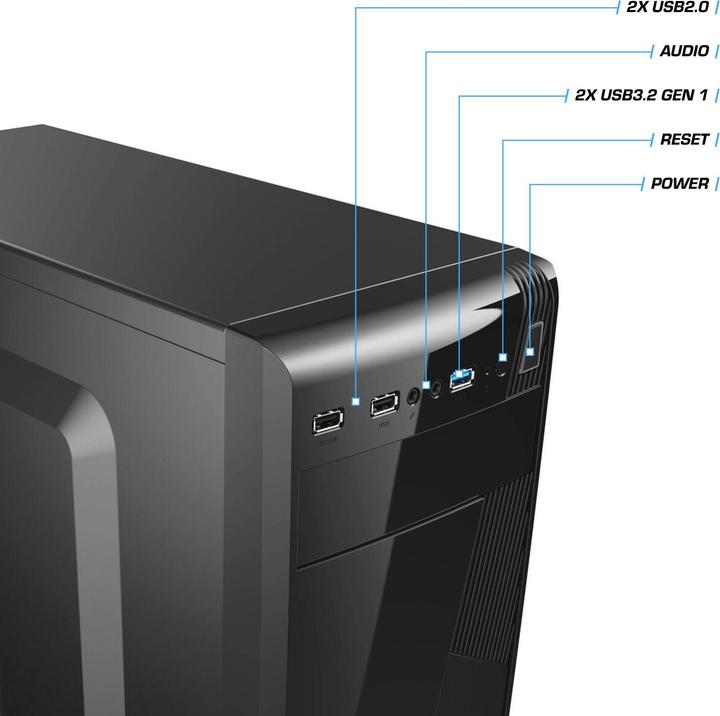 Produktbild Kiebel Mega 14 (1000 GB, 16 GB, Intel Core i5-14400F, GeForce RTX 3050)